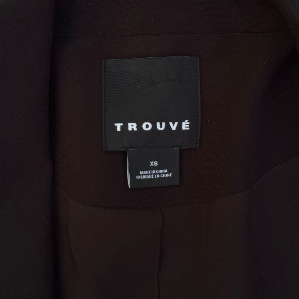 Trouve Sleek Black Blazer Jacket size XS - Picture 12 of 15